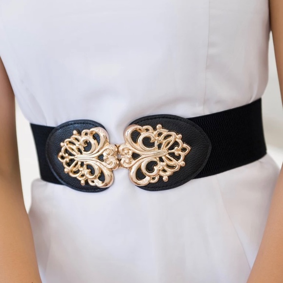 Elastic one size fashion waist belt - Picture 1 of 2